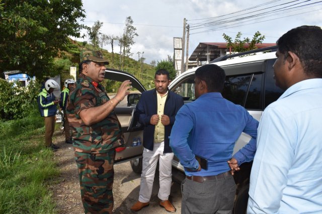 Field visit to affected areas in Ambagamuwa Korale Divisional secretariat Division